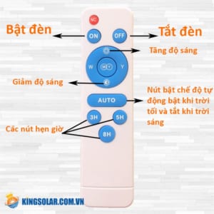 Điều khiển tĐiều khiển đèn đường năng lượng mặt trời 300w ừ xa thông minh của đèn 300W solar light