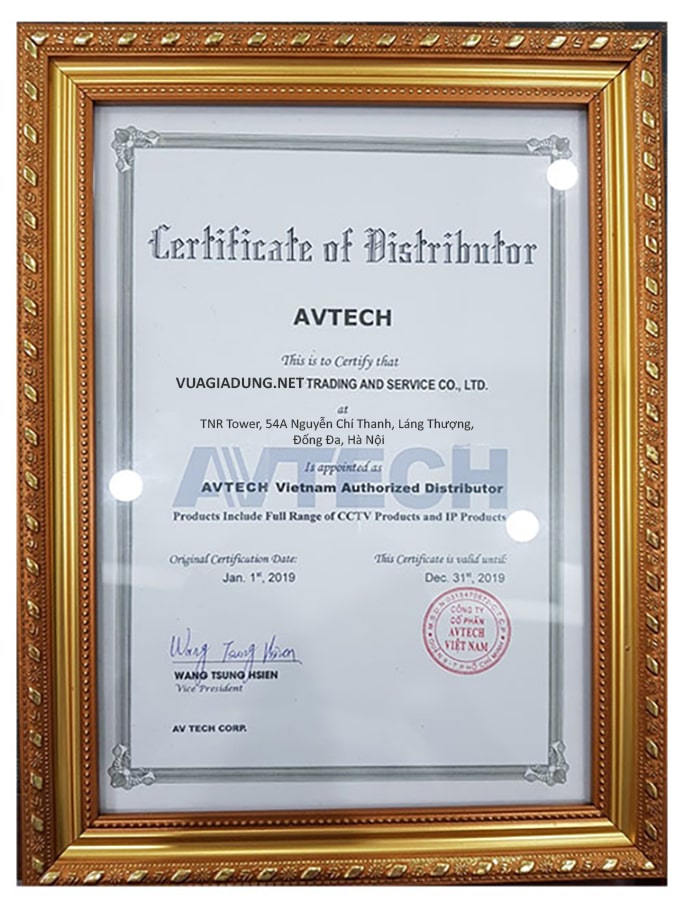 chứng nhận avtech